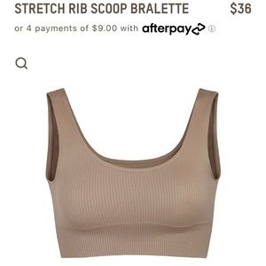 Skims stretch rib scoop bralette